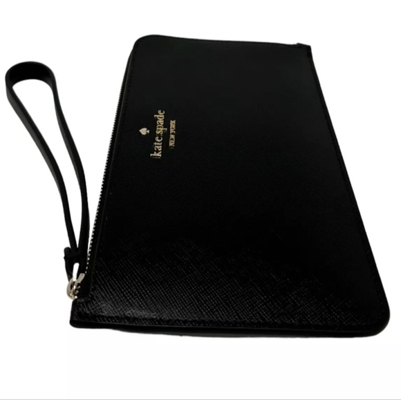 NWT Kate Spade Black Lucy Medium Wristlet